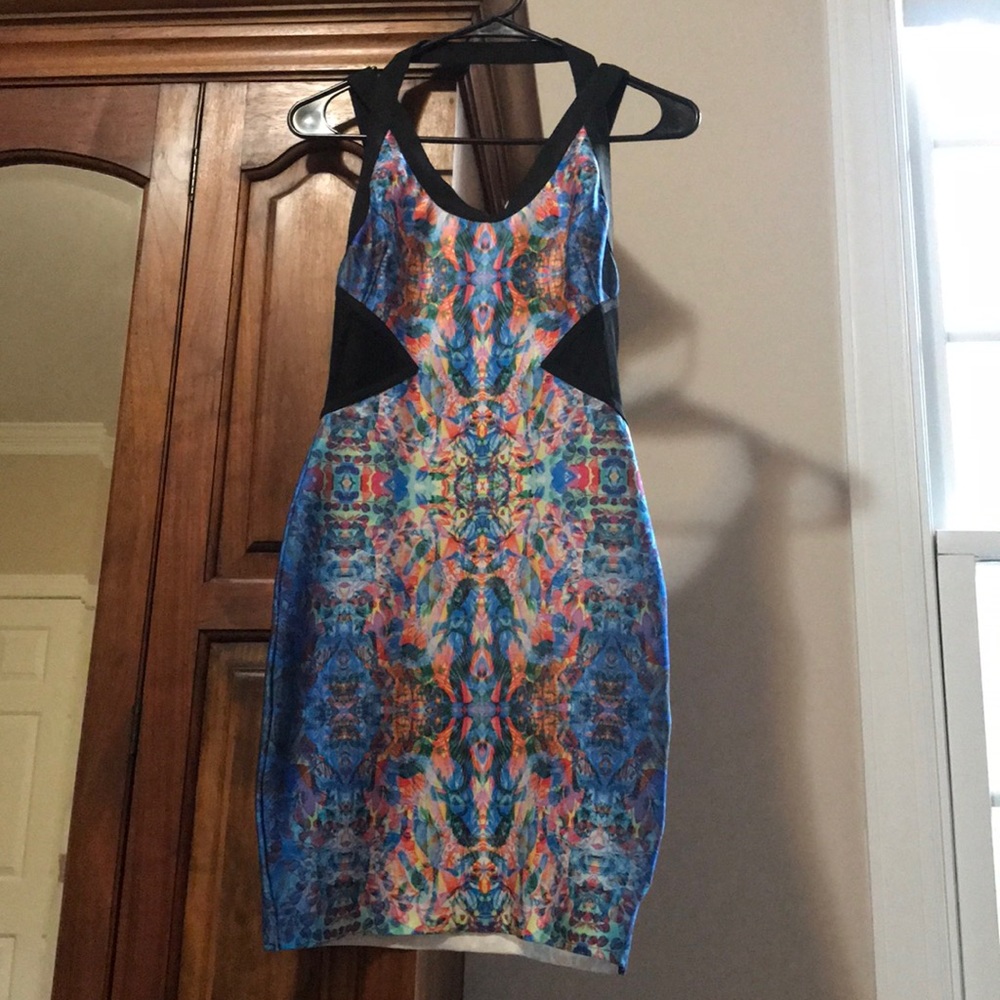 Trippy form fitting dress